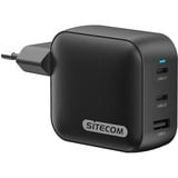 Sitecom 100W GaN Power Delivery wandoplader Zwart