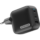 Sitecom 100W GaN Power Delivery wandoplader Zwart