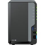 Synology DS224+ incl. 2x Seagate Ironwolf 4 TB harde schijf nas Zwart, 2x LAN, 2x USB-A 3.2 (5 Gbit/s)