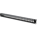 Digitus Patchpanel. 19" 24-Port 1HE modular patchpaneel Zwart