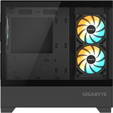GIGABYTE  midi tower behuizing Zwart | 2x USB-A | RGB | Window