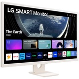 LG Smart 32SR50F-W 31.5" monitor Wit, 2x HDMI, USB-A, WiFi, Bluetooth, Sound