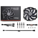 Noctua NF-A14x25r G2 PWM chromax.black case fan 140 x 140 x 25 mm