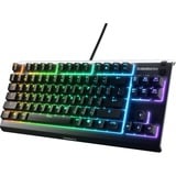 SteelSeries Apex 3 TKL RGB gaming toetsenbord Zwart, US lay-out (QWERTY), SteelSeries Whisper-Quiet, 80% (TKL)	