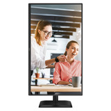 AOC Q27E4CV 27" monitor Zwart, 120 Hz, HDMI, DisplayPort, Audio, LAN, USB-HUB