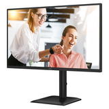 AOC Q27E4CV 27" monitor Zwart, 120 Hz, HDMI, DisplayPort, Audio, LAN, USB-HUB