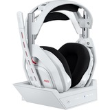 Logitech G Astro A50 LIGHTSPEED draadloze gaming headset + basisstation (Gen 5) over-ear  Wit, Xbox, PS5, pc/Mac of Nintendo Switch, Bluetooth / USB-C