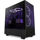 NZXT H5 Flow All Black midi tower behuizing Zwart (mat) | 1x USB-A | 1x USB-C | Tempered Glass