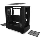 NZXT H5 Flow All Black midi tower behuizing Zwart (mat) | 1x USB-A | 1x USB-C | Tempered Glass