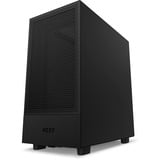 NZXT H5 Flow All Black midi tower behuizing Zwart (mat) | 1x USB-A | 1x USB-C | Tempered Glass