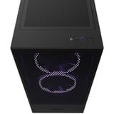 NZXT H5 Flow All Black midi tower behuizing Zwart (mat) | 1x USB-A | 1x USB-C | Tempered Glass