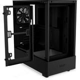 NZXT H5 Flow All Black midi tower behuizing Zwart (mat) | 1x USB-A | 1x USB-C | Tempered Glass