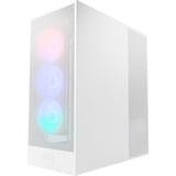 NZXT H7 Flow RGB midi tower behuizing Wit | 2x USB-A | 1x USB-C | RGB | Tempered Glass