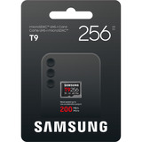 Samsung T9 microSD 256 GB geheugenkaart Zwart, UHS-I U3, Class 10, V30