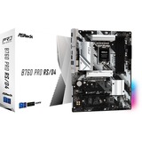 ASRock B760 PRO RS/D4 socket 1700 moederbord Wit/zwart, RAID, 2.5 Gb-LAN, Sound, ATX