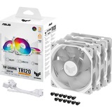 ASUS TUF Gaming TR120 ARGB Reverse fan Pack, 3 stuks case fan Wit/transparant