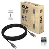 Club 3D Gecertificeerde actieve optische Ultra High Speed HDMI 2.1 kabel Zwart, 10 meter, 8K