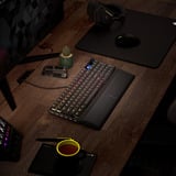 Corsair VANGUARD 96 RGB mechanisch gaming toetsenbord Zwart, US lay-out (QWERTY), Corsair MLX Plasma, 96%, RGB, Keycaps PBT double-shot, ABS single-shot, Hot-swap