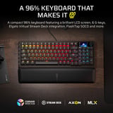 Corsair VANGUARD 96 RGB mechanisch gaming toetsenbord Zwart, US lay-out (QWERTY), Corsair MLX Plasma, 96%, RGB, Keycaps PBT double-shot, ABS single-shot, Hot-swap