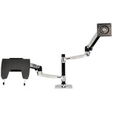 Ergotron LX Dual Side-by-Side Arm monitorarm Zilver