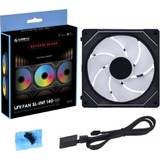 Lian Li UNI FAN SL-Infinity 140 Reverse Blade case fan Zwart, 4-pin PWM