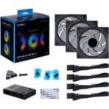 Lian Li Uni fan SL-Infinity 120 triple pack case fan Zwart, 3 stuks, 4-pins PWM fan-connector, incl. controller 