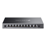TP-Link Omada ES210GMP 10-Poort Gigabit Easy Managed Switch Zwart, 8x PoE+, 1x Gigabit SFP