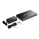 TP-Link Omada ES210GMP 10-Poort Gigabit Easy Managed Switch Zwart, 8x PoE+, 1x Gigabit SFP