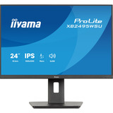 iiyama ProLite XB2495WSU-B1 24.1" monitor Zwart, 2x DisplayPort, 1x HDMI, 1x USB-C, 3x USB-A