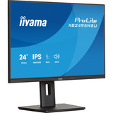 iiyama ProLite XB2495WSU-B1 24.1" monitor Zwart, 2x DisplayPort, 1x HDMI, 1x USB-C, 3x USB-A