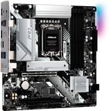 ASRock B760M Pro RS/D4 socket 1700 moederbord Wit/zwart, RAID, 2.5 Gb-LAN, Sound, µATX