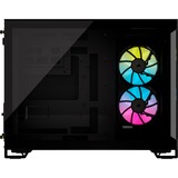 Corsair iCUE LINK 2500X RGB mini tower behuizing Zwart | 2x USB-A | 1x USB-C | RGB | Window