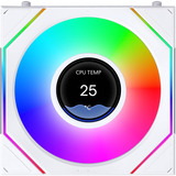 Lian Li UNI FAN SL-INF LCD FLEX 120 Wireless RGB case fans Wit, 3 stuks, 120 x 124 x 28 mm, PWM