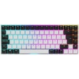Sharkoon SKILLER SGK50 S3 RGB mechanisch gaming toetsenbord Wit, BE lay-out (AZERTY), Gateron Yellow, 75%, Hot-swappable