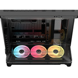 Corsair AIR 5400 LX-R LINK  midi tower behuizing Zwart | 3x USB-C | RGB | Tempered Glass