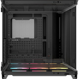 Corsair AIR 5400 LX-R LINK  midi tower behuizing Zwart | 3x USB-C | RGB | Tempered Glass