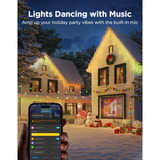 Govee Icicle Lights, 10 meter verlichting Wit, Matter
