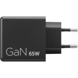 Lenovo Dual USB-C (65W) GaN Zwart, 2x USB-C, Power Delivery