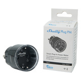 Shelly Plug PM Gen3 stekkerdoos Zwart, Wifi, Bluetooth