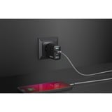 Sitecom 30W GaN Power Delivery wandoplader met led-scherm Zwart