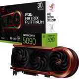 ASUS ROG Matrix Platinum GeForce RTX 5090 grafische kaart Zwart/donkerrood, 3x DisplayPort, 2x HDMI 2.1, DLSS 4