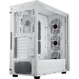 Cooler Master MasterBox 600 midi tower behuizing Wit | 2x USB-A | 1x USB-C | RGB | Tempered Glass