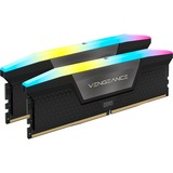 Corsair 96 GB DDR5-6400 (2x 48 GB) Kit werkgeheugen Zwart, CMH96GX5M2B6400C32, Vengeance RGB, XMP