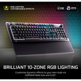 Corsair SKIFF 100 RGB gaming toetsenbord Zwart, BE lay-out (AZERTY), Membraan, 100%