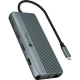 ICY BOX IB-DK4062-CPD 12-in-1 dockingstation Aluminium