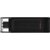 Kingston DataTraveler 70 256 GB usb-stick Zwart, DT70/256GB, USB-C 3.2 Gen 1
