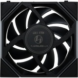 Lian Li UNI FAN TL120 LCD Reverse Blade Wireless Triple Pack case fan Zwart, 4-pin PWM + 1x 9-pin USB, Incl. controller