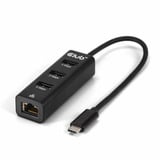 Club 3D USB‑C 3.2 Gen 1 naar 3x USB‑A + Ethernet dockingstation Zwart