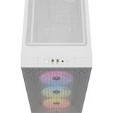 Corsair 3000D RGB AIRFLOW midi tower behuizing Wit | 2x USB-A | RGB | Tempered Glass