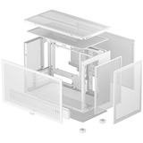 DeepCool CH260 mini tower behuizing Wit | 2x USB-A | 1x USB-C | Tempered Glass